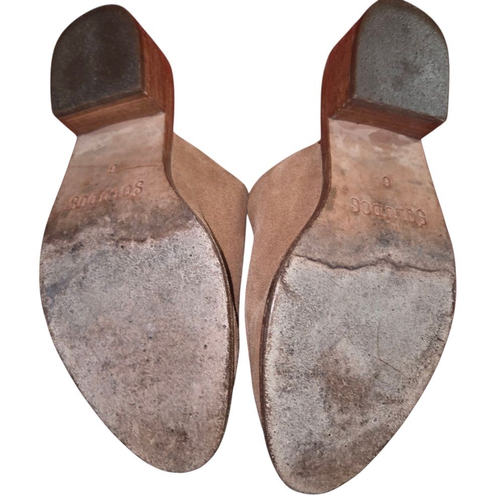 Soludos Tan Suede Venetian Mule Clog Size 6 Women's - Picture 4 of 9